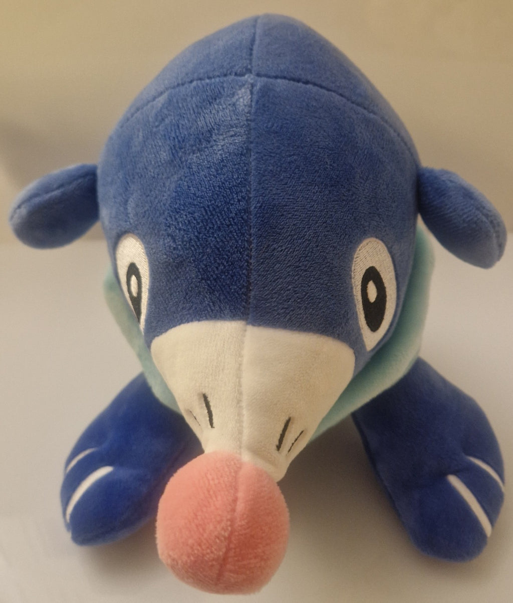Front view of official Pokémon Popplio plush soft toy
