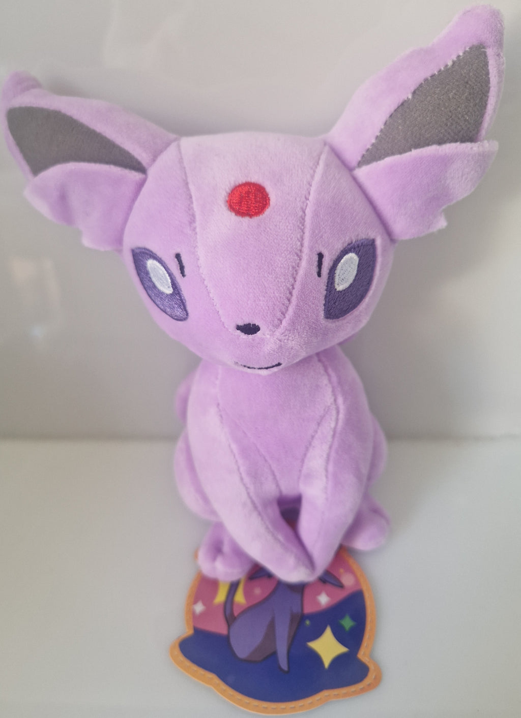 Front view of Pokémon Espeon plush soft toy