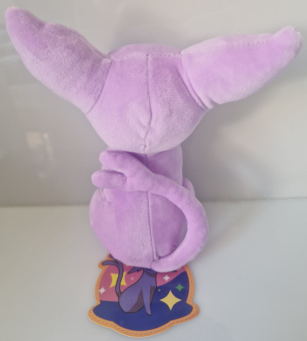 Rear view of Pokémon Espeon plush soft toy