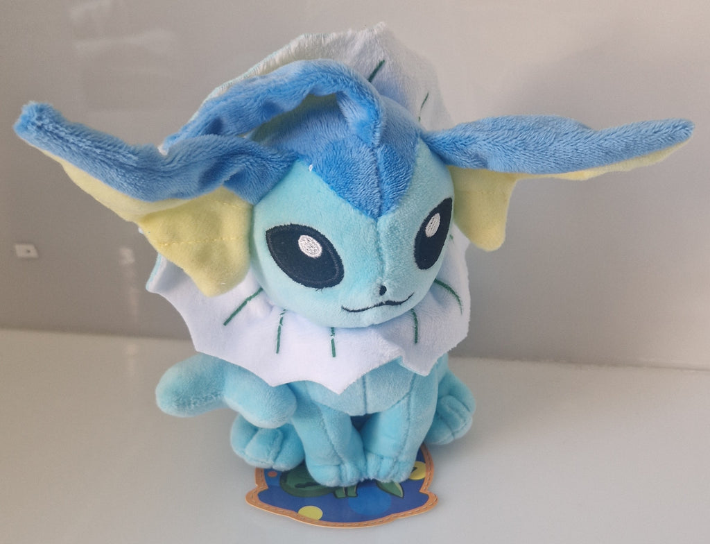 Front view of Pokémon Vaporeon plush soft toy