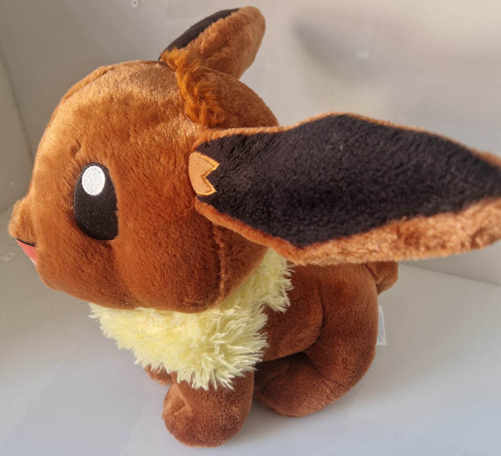 Front view of official Pokémon Eevee Build-A-Bear Workshop plush