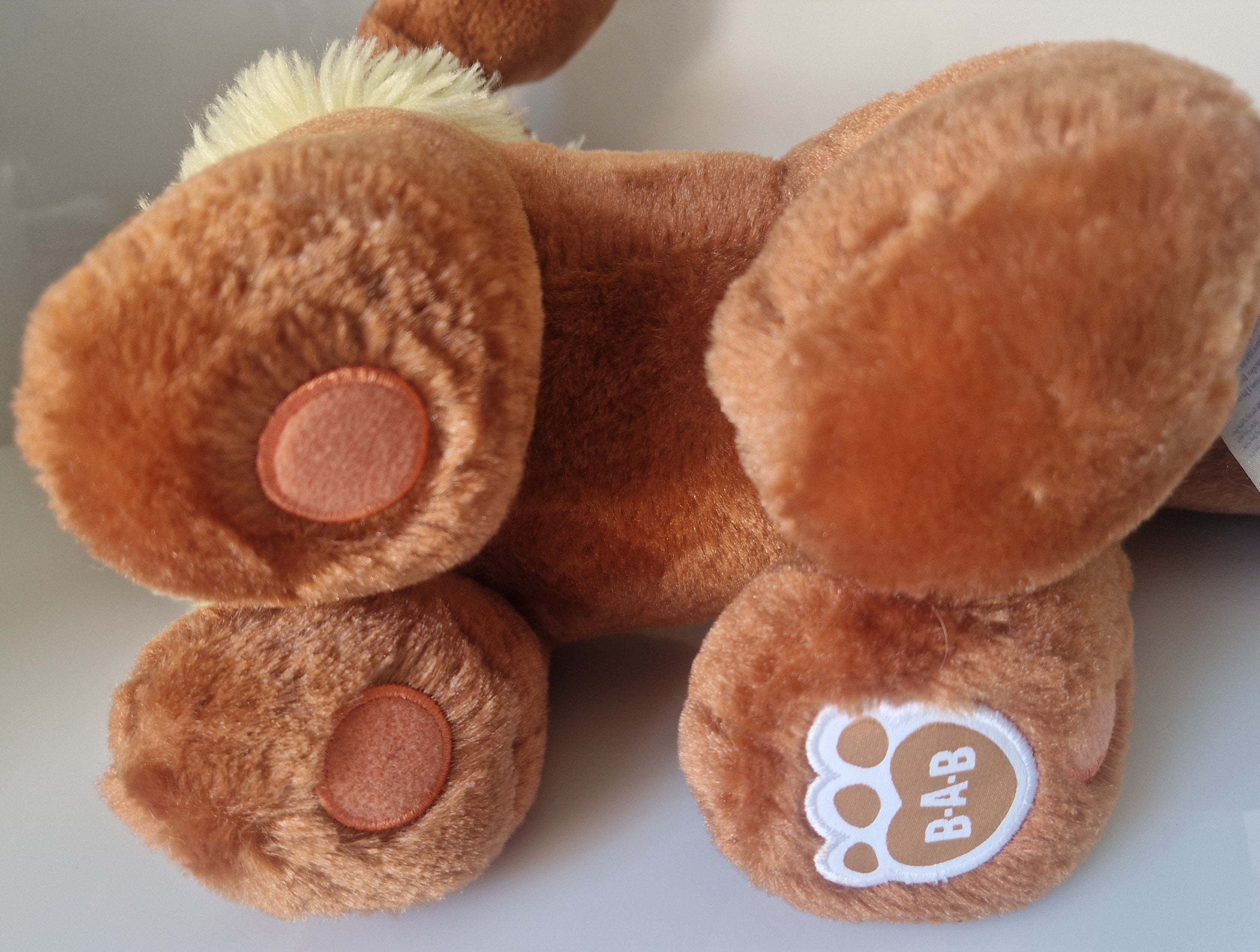 Build-A-Bear paw detail on official Pokémon Eevee plush