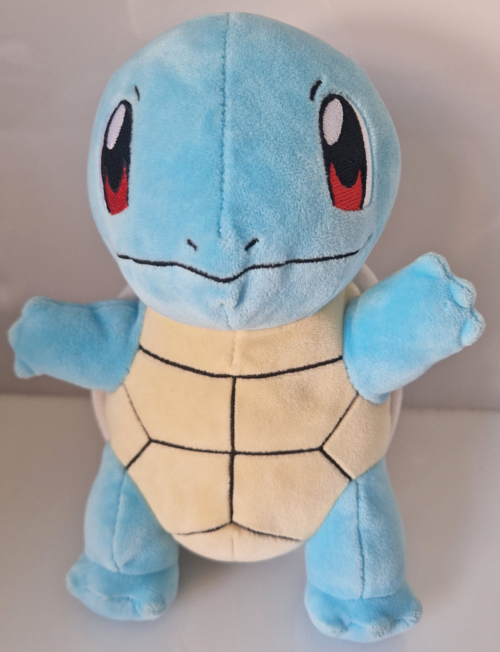 Front view of Pokémon Squirtle plush soft toy