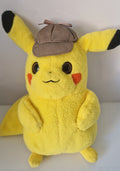 Front view of official Pokémon Detective Pikachu plush