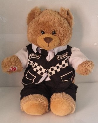 Build-A-Bear Workshop Teddy Bear with Police Officer Outfit