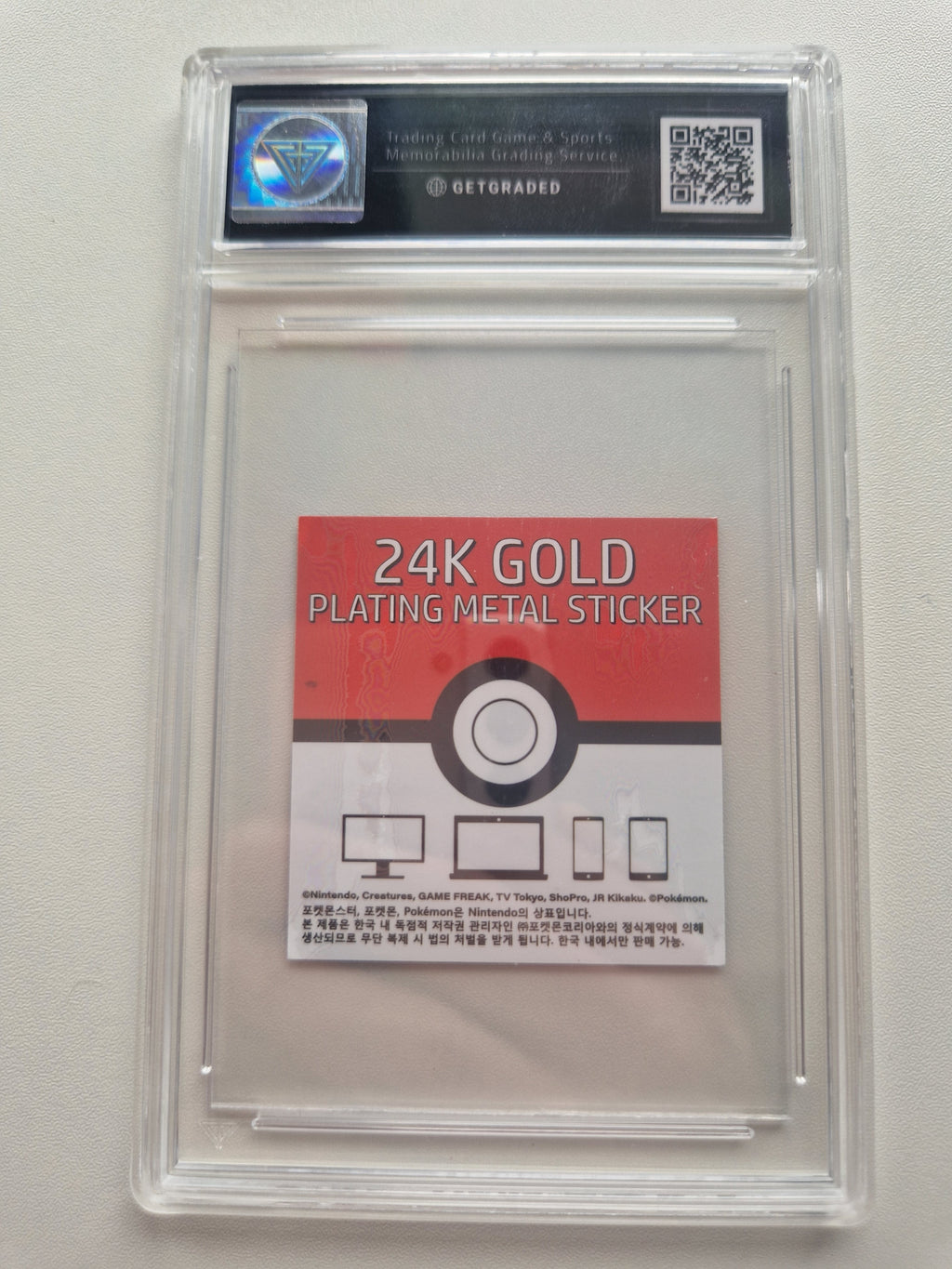 Mewtwo 24K Gold Plated Sticker Korean 2024 – GetGraded 8