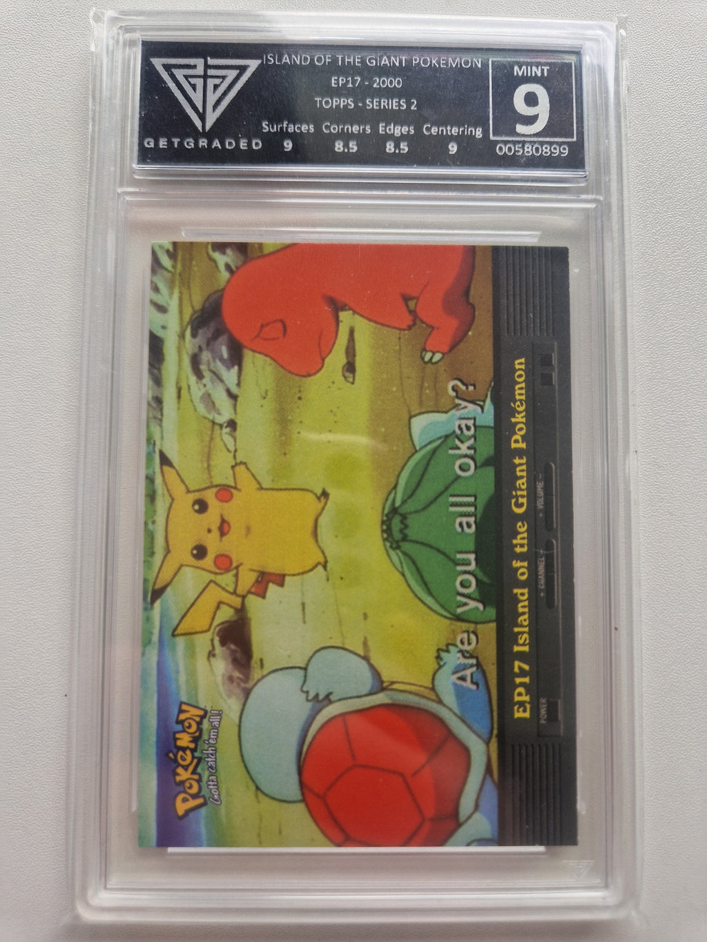 Pokémon Topps EP17 Island of the Giant Pokémon – GetGraded 9 front