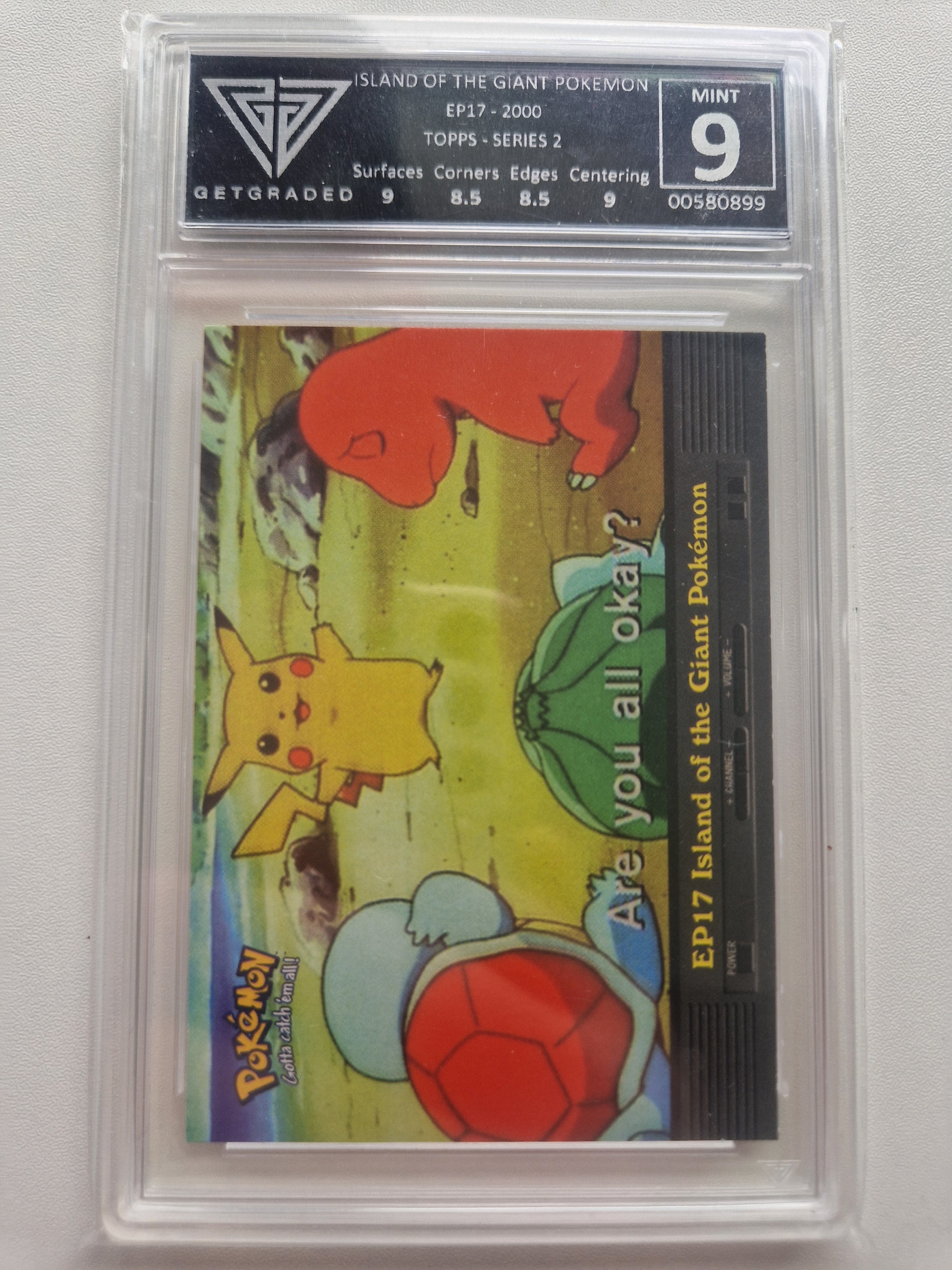 Pokémon Topps EP17 Island of the Giant Pokémon – GetGraded 9 front