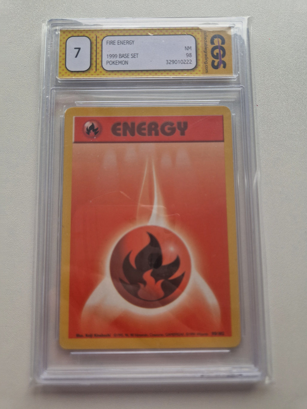 Fire Energy 98/102 Base Set 1999 – GGS 7 front