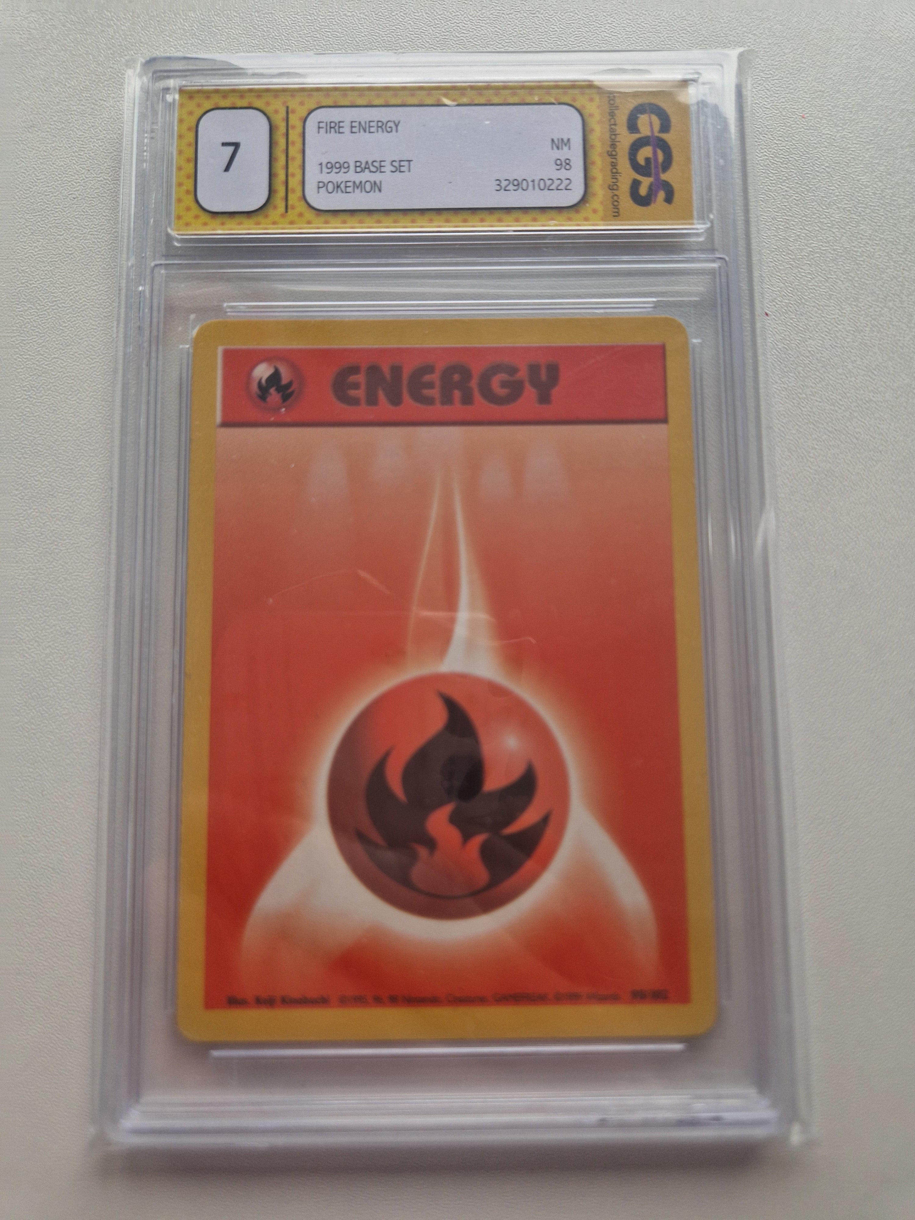 Fire Energy 98/102 Base Set 1999 – GGS 7 front