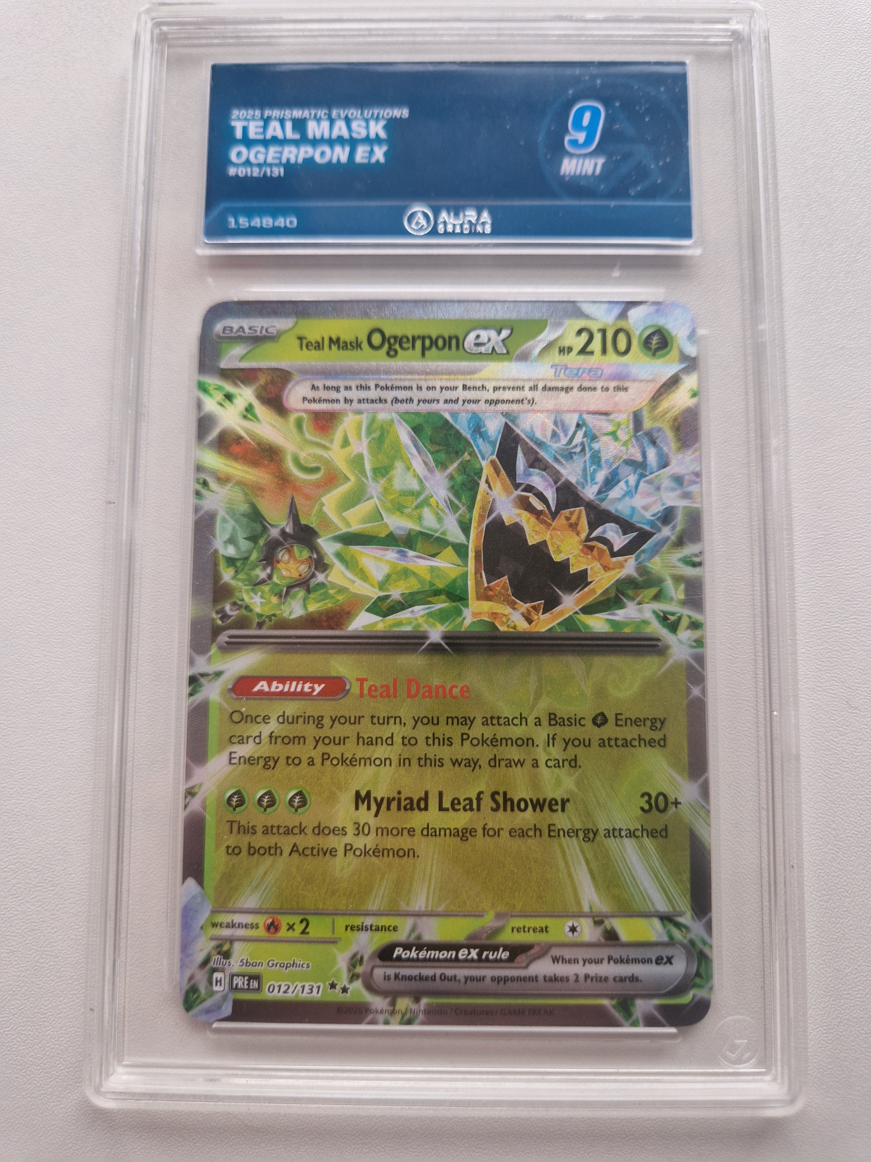 Teal Mask Ogerpon ex 012/131 Prismatic Evolutions – Aura 9 front