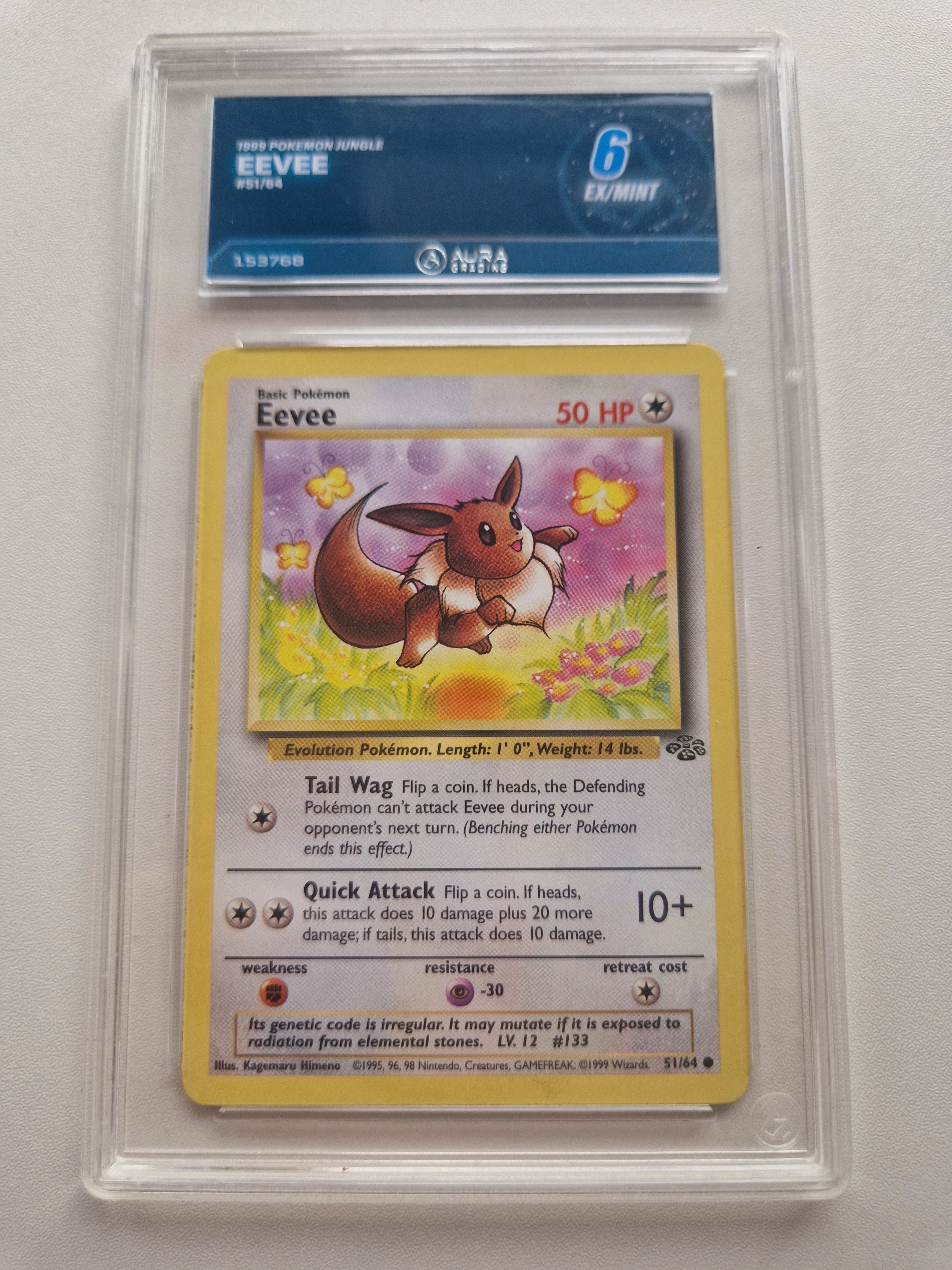 Eevee 51/64 Jungle 1999 – Aura 6 front