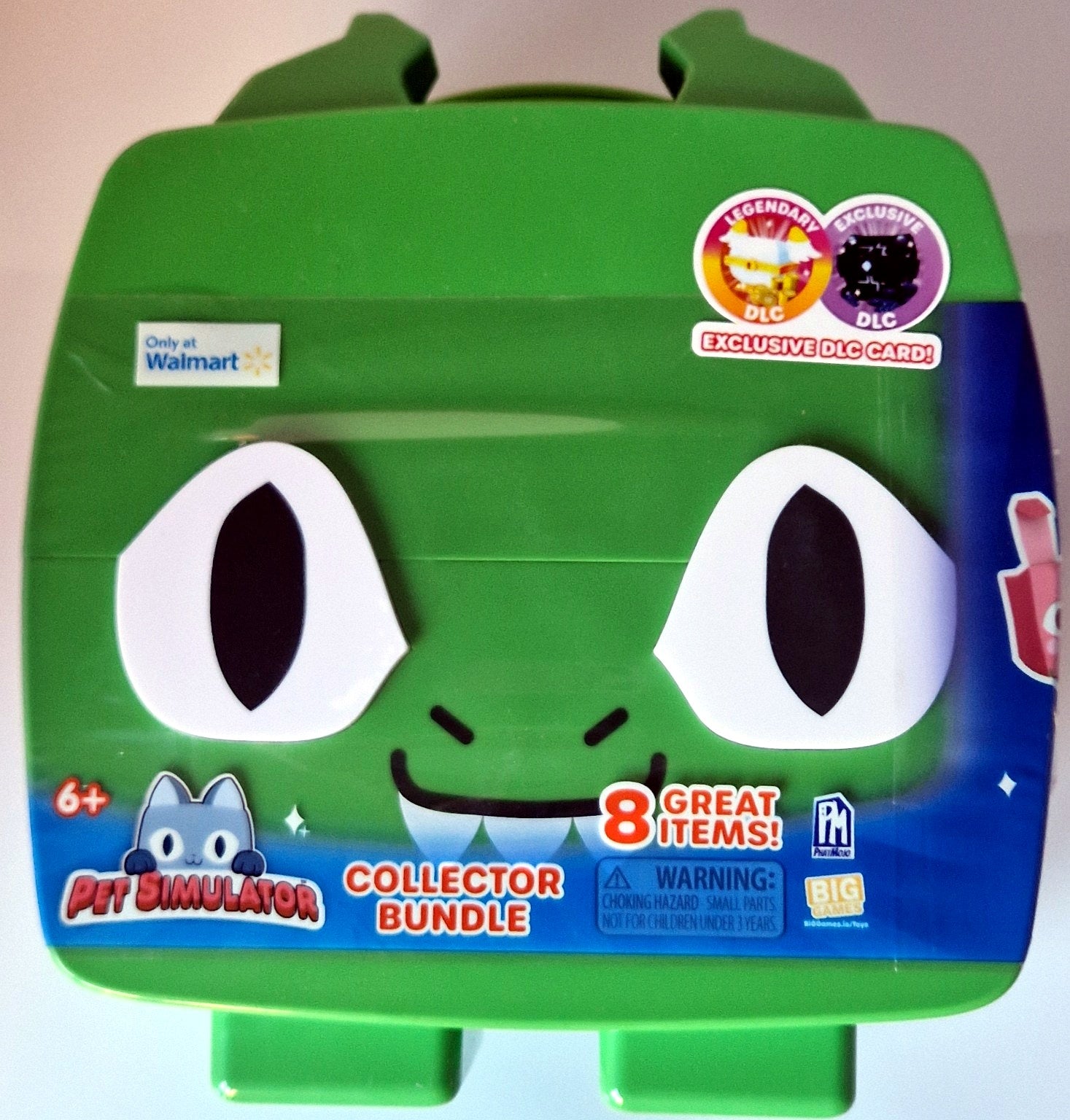 Front of Pet Simulator X Series 1 green dragon collector bundle