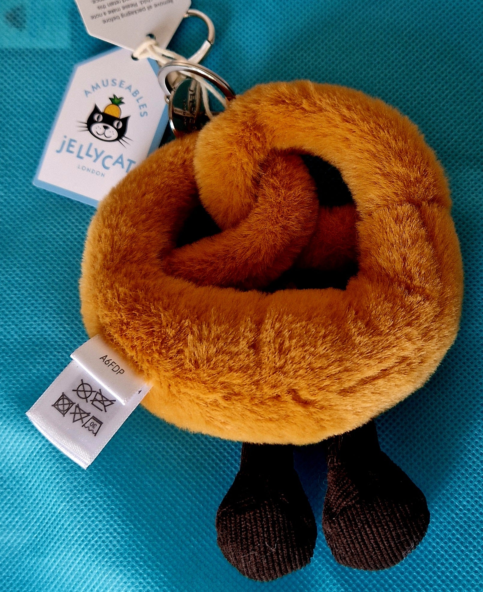 Jellycat Amuseable Pretzel Bag Charm Preloved