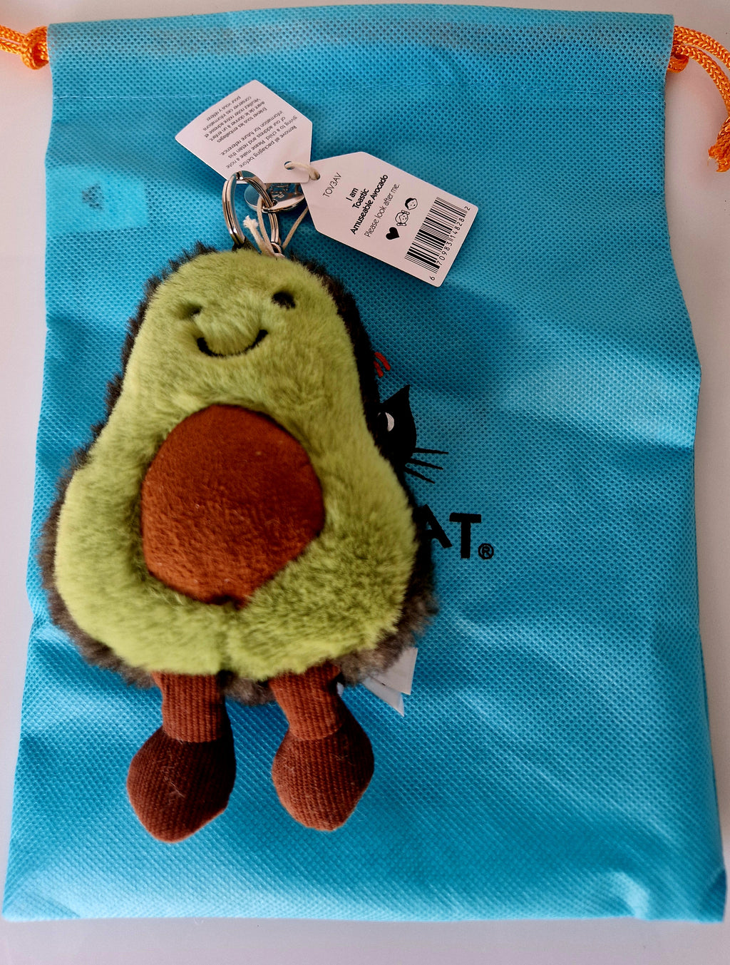 Jellycat Amuseable Avocado Bag Charm Preloved