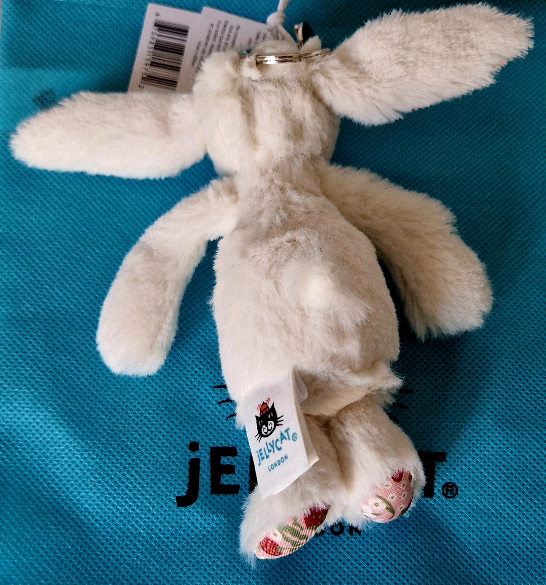 Jellycat Blossom Cream Bunny Berry Bag Charm Preloved
