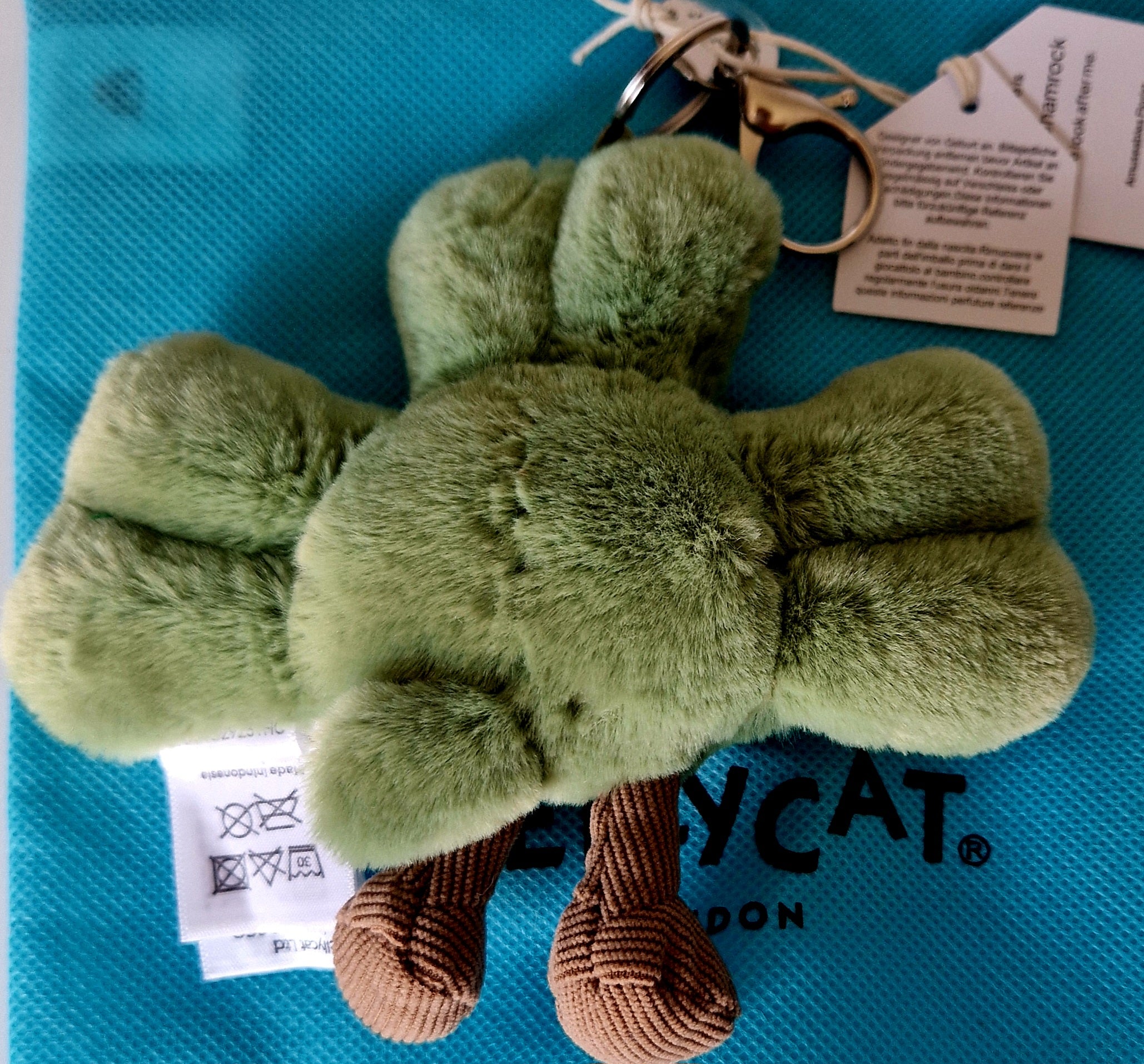 Jellycat Stofora Shamrock Bag Charm Preloved