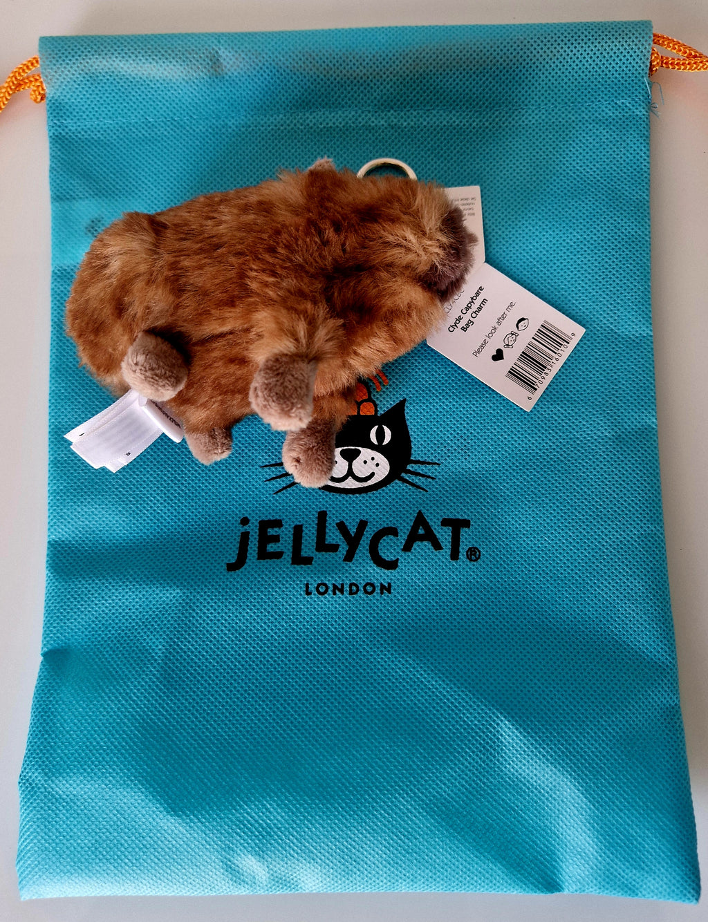 Jellycat Clyde Capybara Bag Charm Preloved