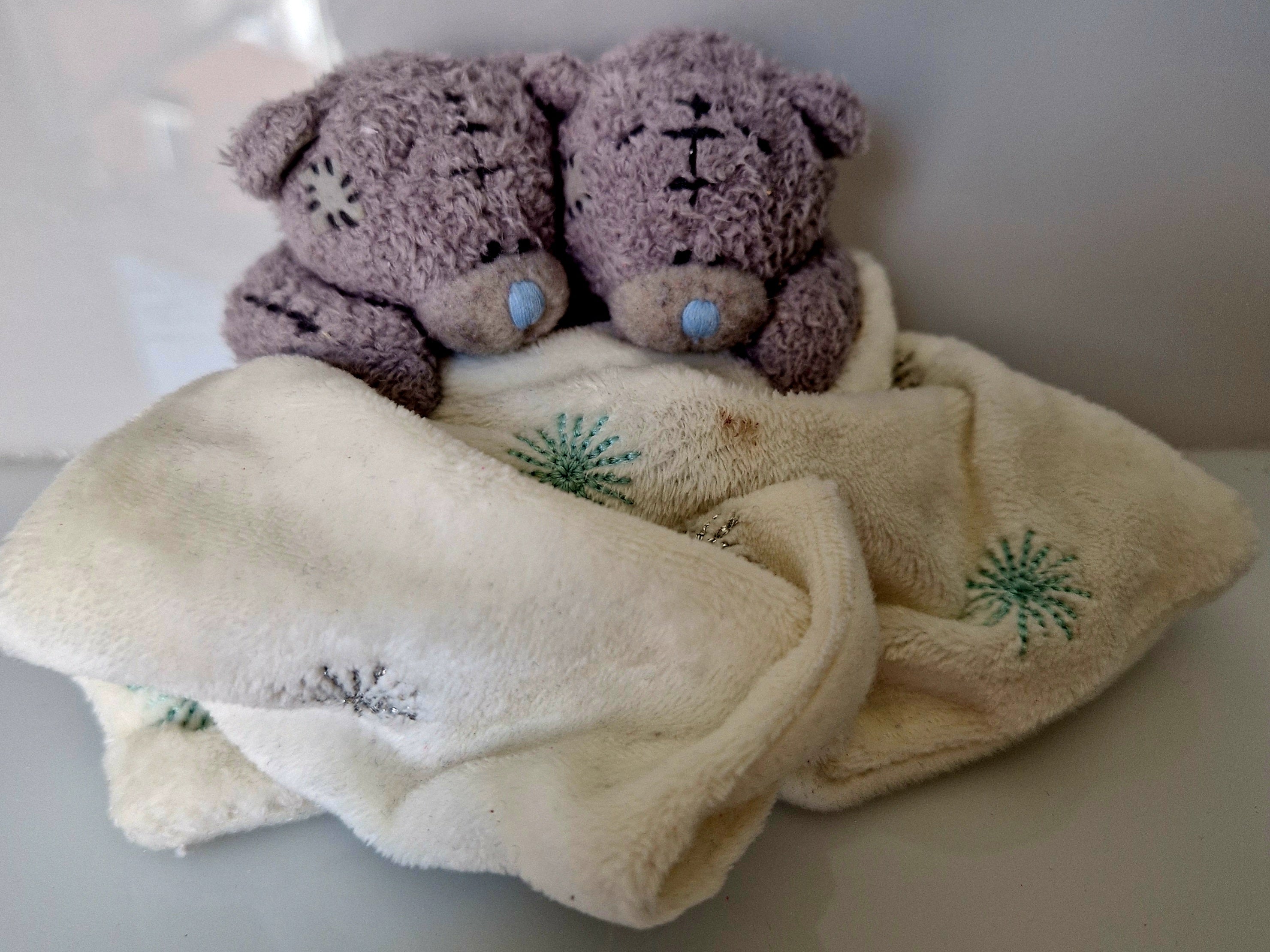 Me to You Tatty Teddy Pair with Blanket Plush Set Preloved