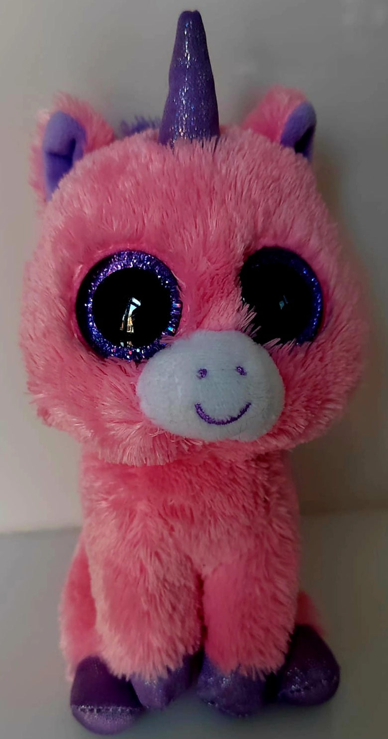 TY Beanie Boo Magic Pink Unicorn Plush Soft Toy Preloved