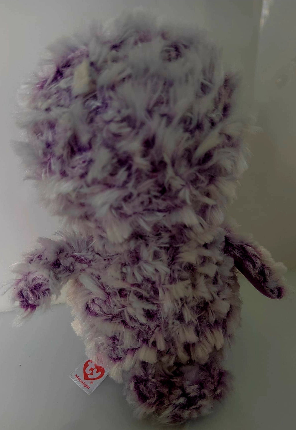 TY Beanie Boo Moonlight Purple & White Owl Plush Soft Toy Preloved