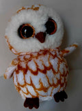 TY Beanie Boo Oscar Brown & White Owl Plush Soft Toy Preloved