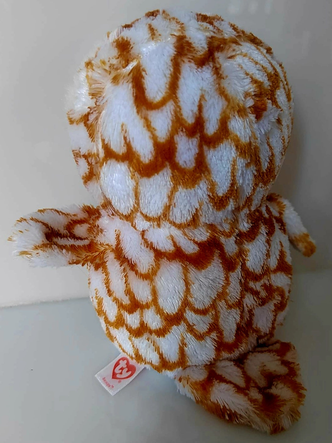 TY Beanie Boo Oscar Brown & White Owl Plush Soft Toy Preloved