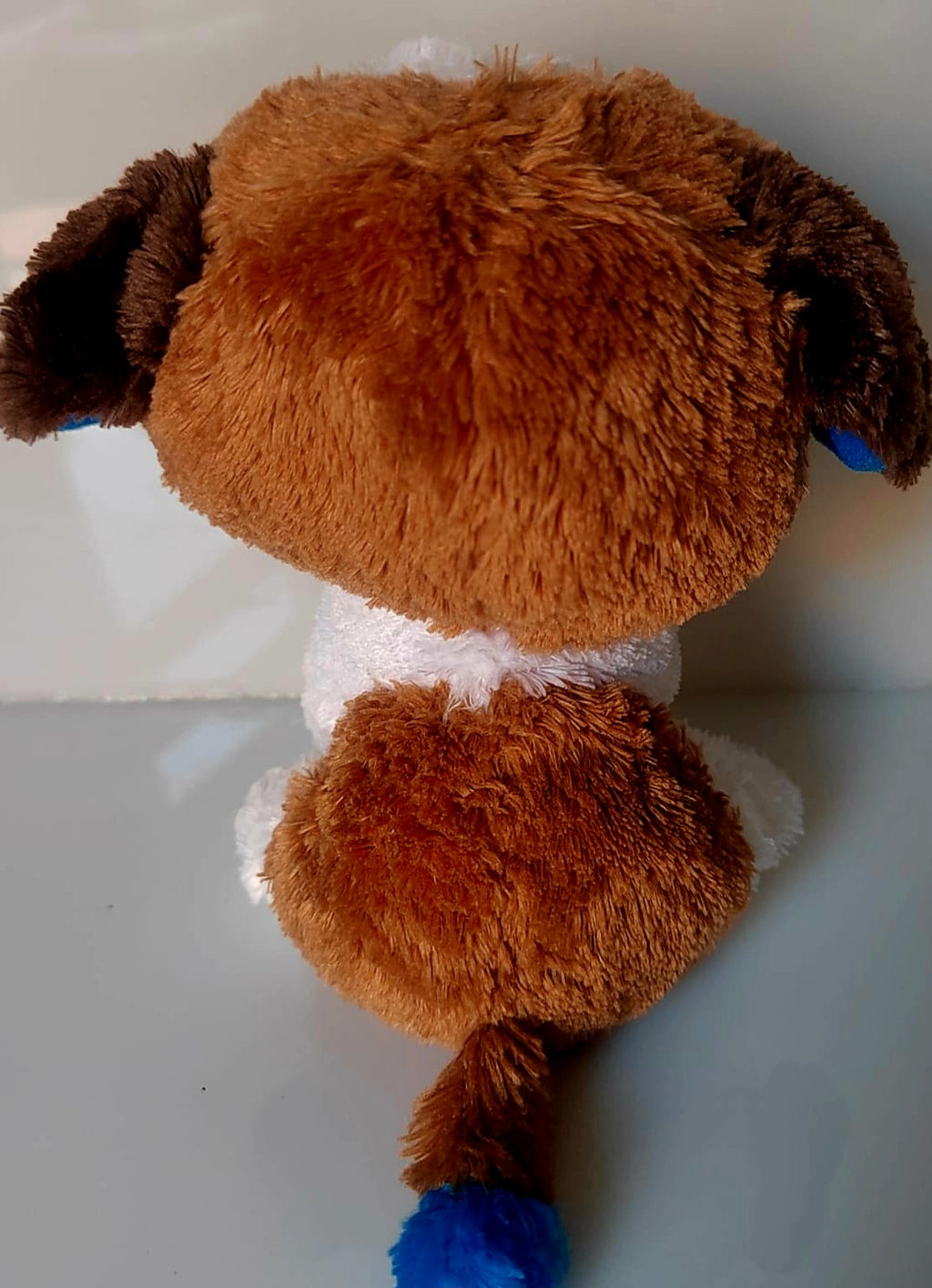 TY Beanie Boo Duke Brown & White Dog Plush Soft Toy Preloved