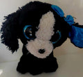 TY Beanie Boo Tracey Black & White Dog Plush Soft Toy Preloved